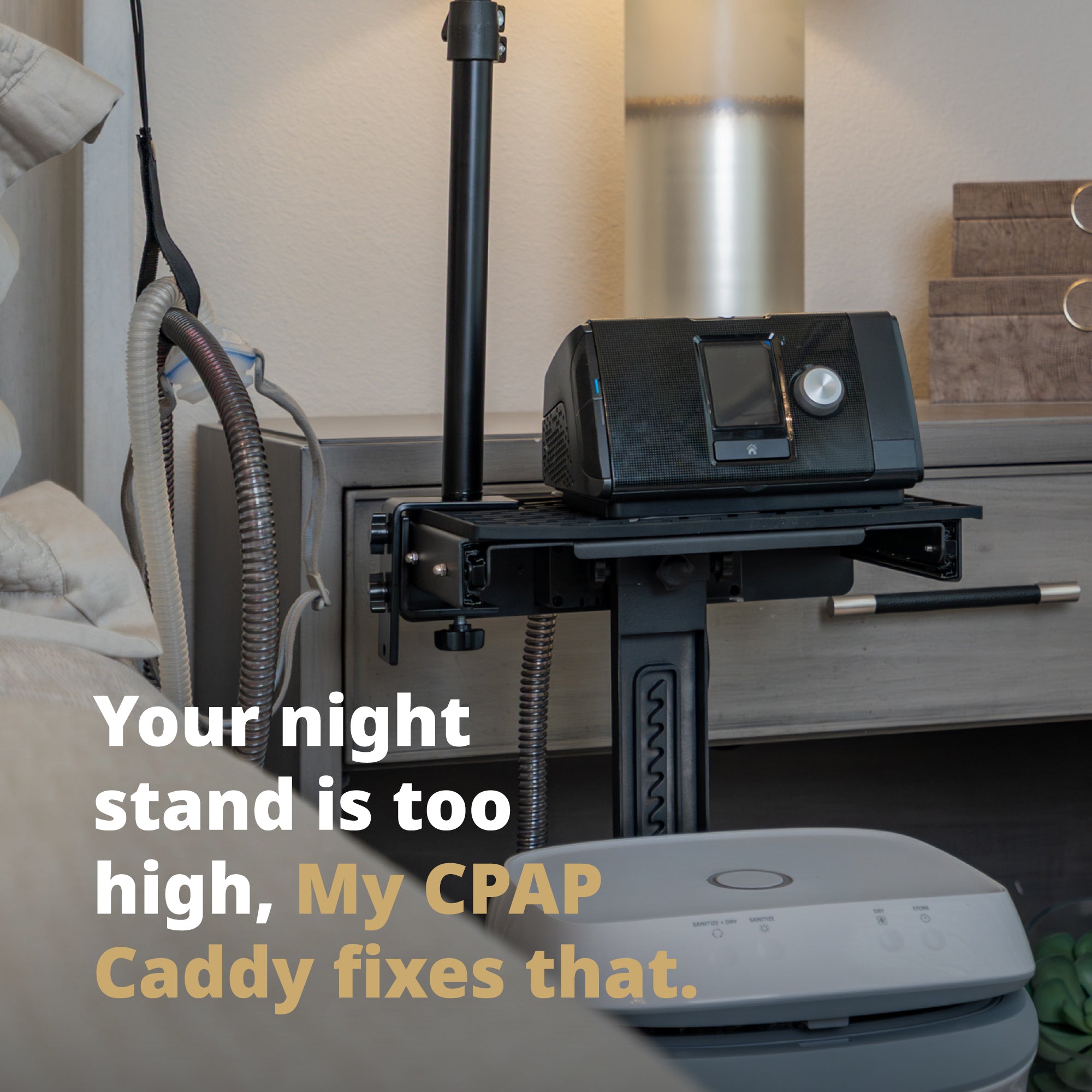 My CPAP Caddy  | Adjustable Height CPAP Machine Stand
