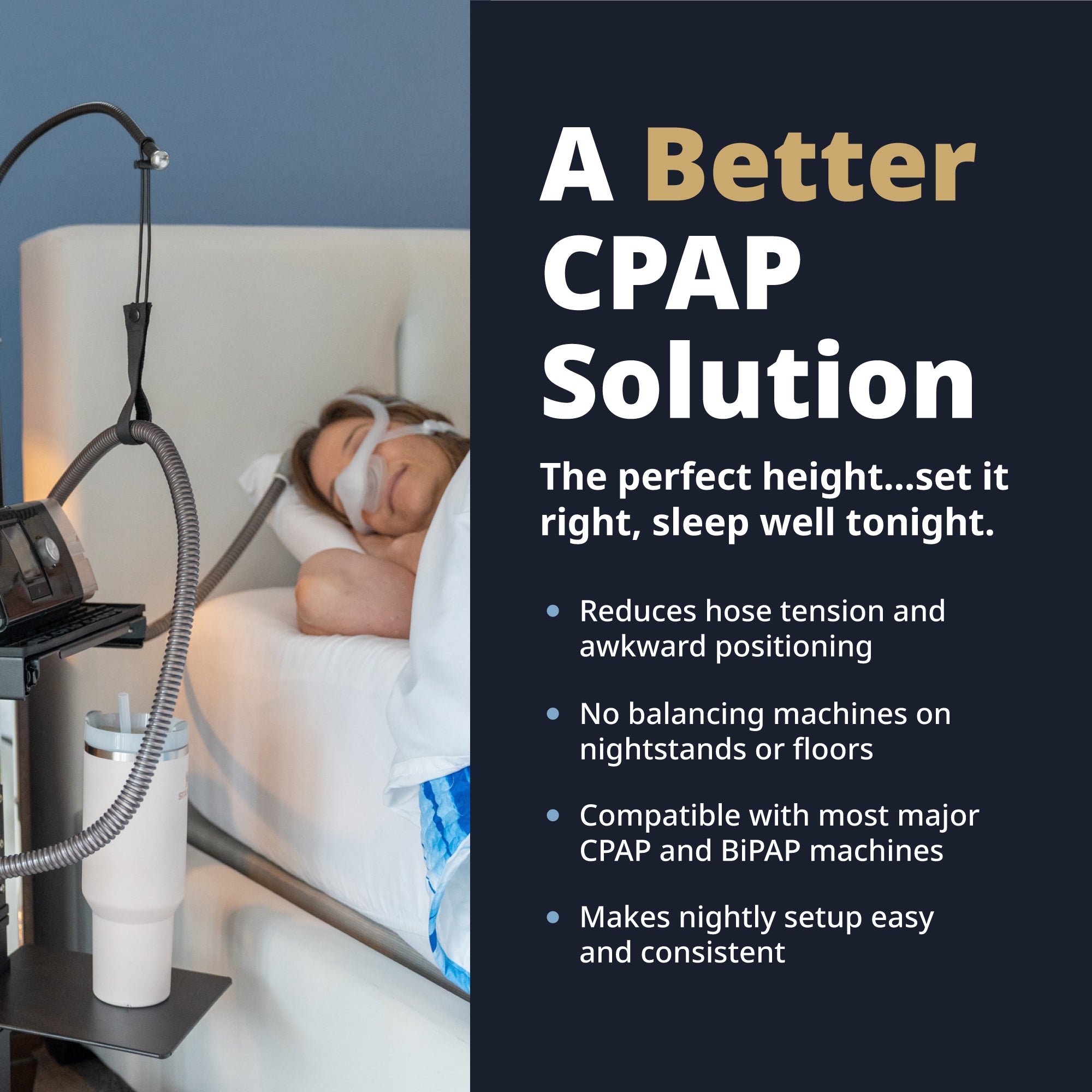My CPAP Caddy  | Adjustable Height CPAP Machine Stand